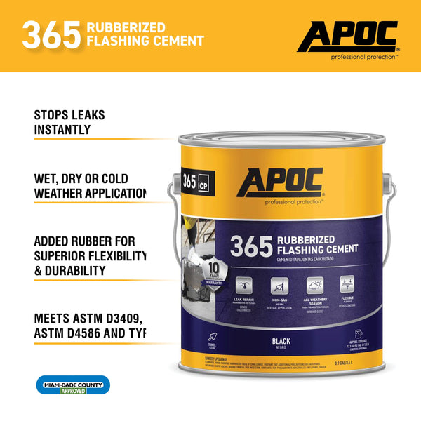 APOC® 365 Rubberized Flashing Cement